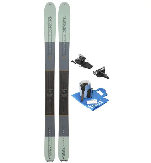 Set Wayback 98 W sci da scialpinismo+attacco+pelli Green