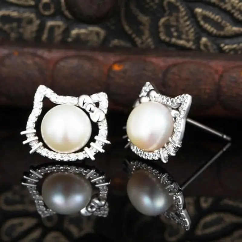 Kaguyo Orecchini Donna Argento 1598471 miniatura 3