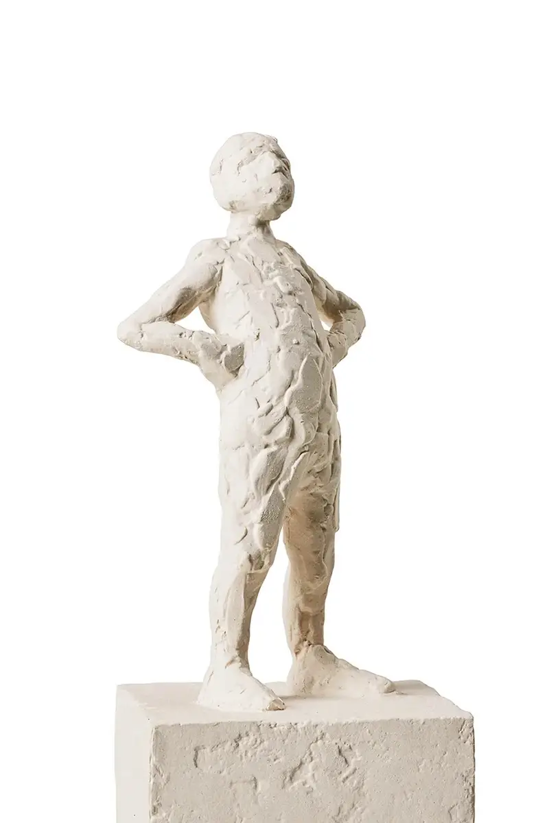 figurina decorativa Astro Leo colore bianco miniatura 3
