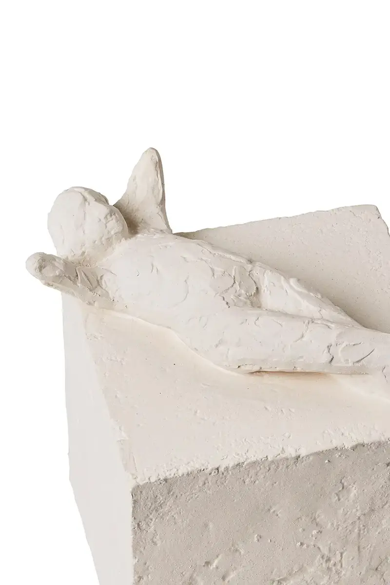 figurina decorativa Astro Pisces 13 cm colore bianco miniatura 3