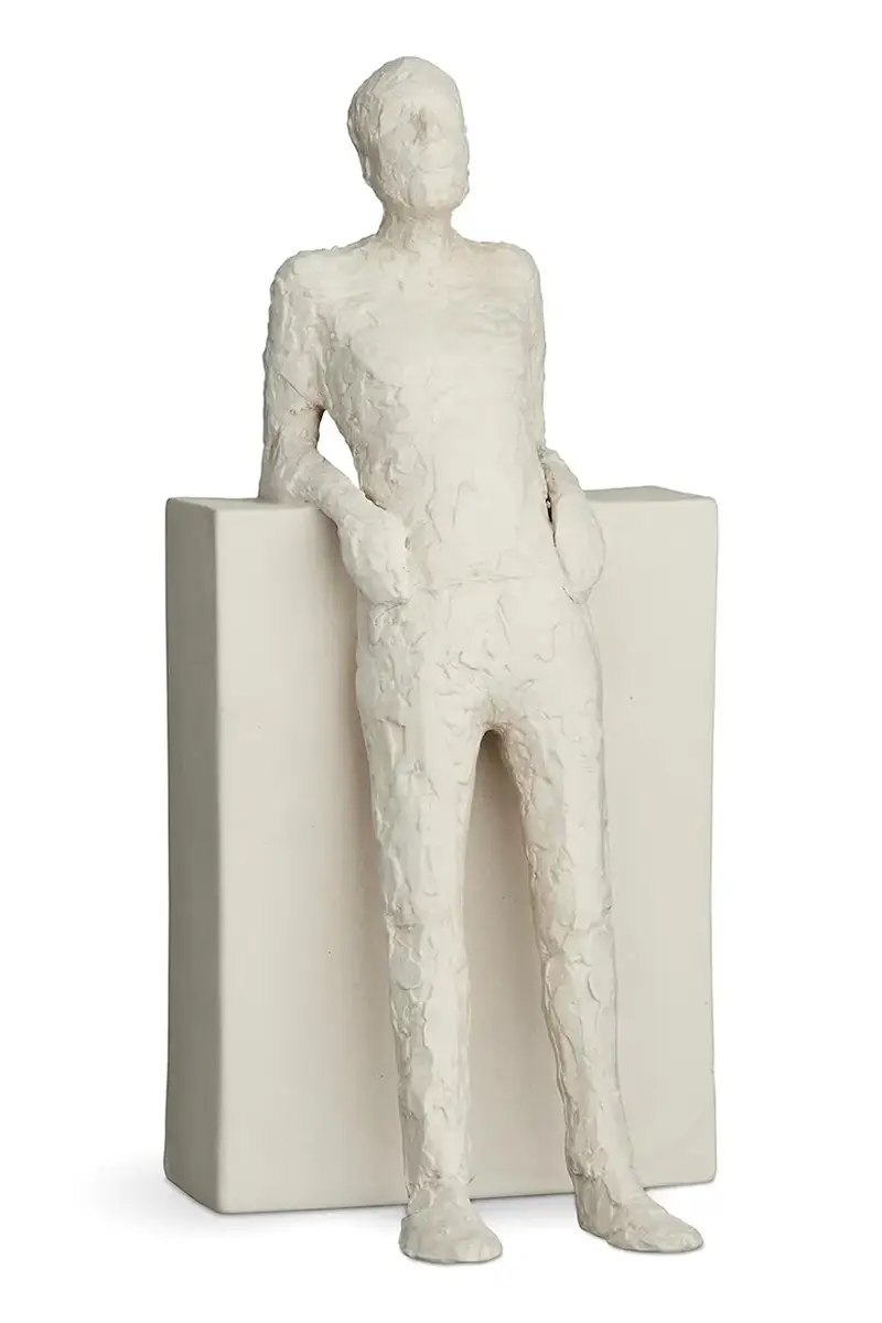 figurina decorativa The Hedonist 22 cm colore bianco