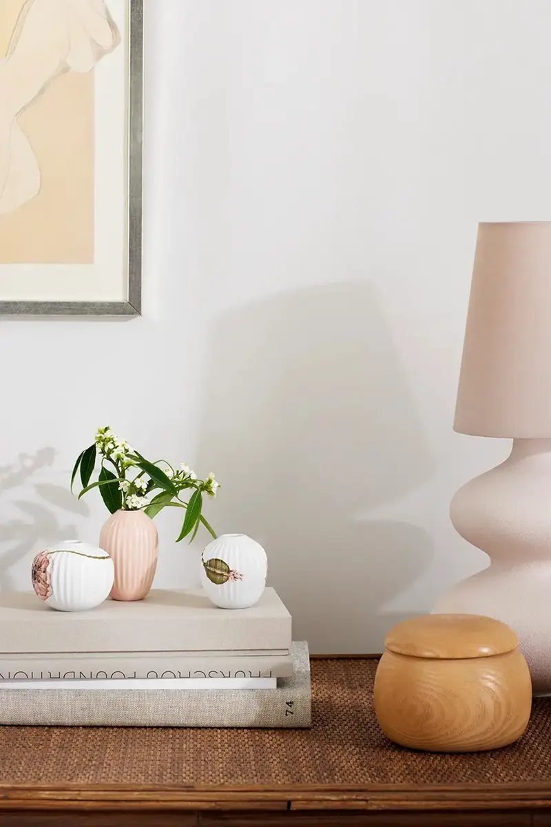 vaso decorativo Vase miniature pacco da 3 Bianco miniatura 3