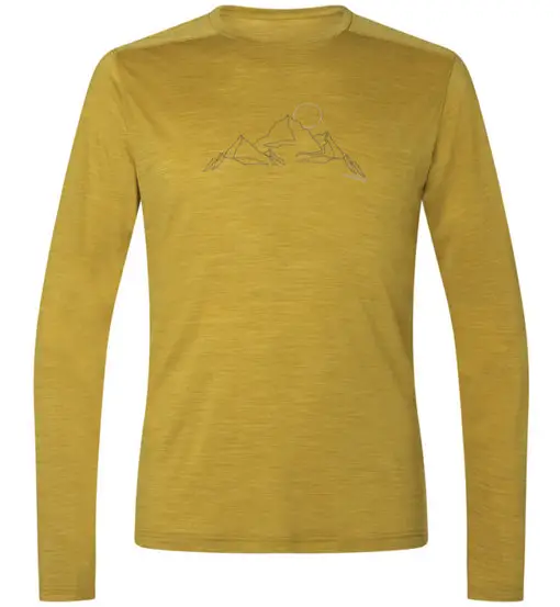 Kunes L/M - maglia manica lunga - uomo Yellow