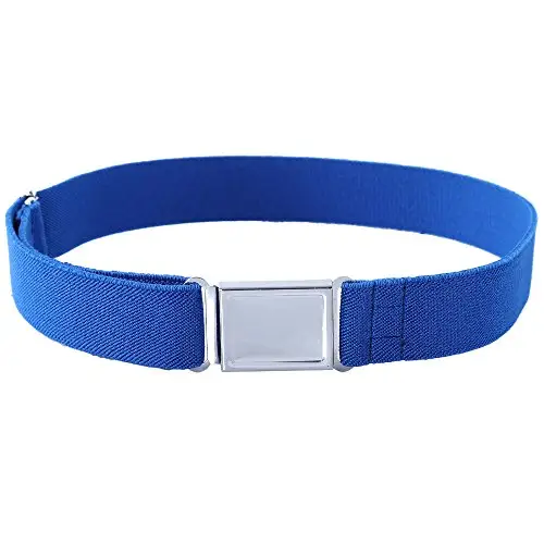 Kajeer Cintura magnetica regolabile per bambini - Grande cintura elastica elasticizzata con fibbia magnetica facile per