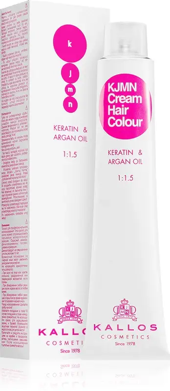 Kjmn Professional Crema Colorante Per Capelli Cheratina E Olio Di Argan Tinta Per Capelli Con Cheratina E Olio Di Argan Colore 6.66 Biondo Ross