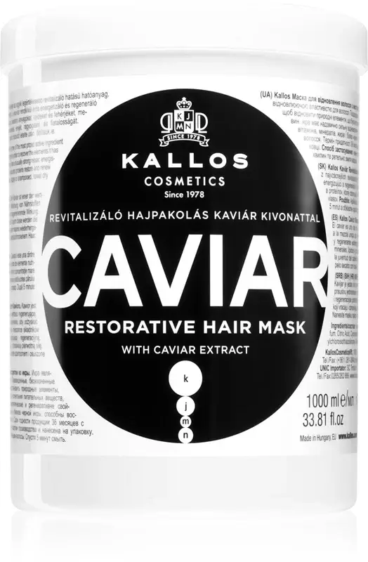Maschera Capelli Antiage Kallos Caviar 1000 ml