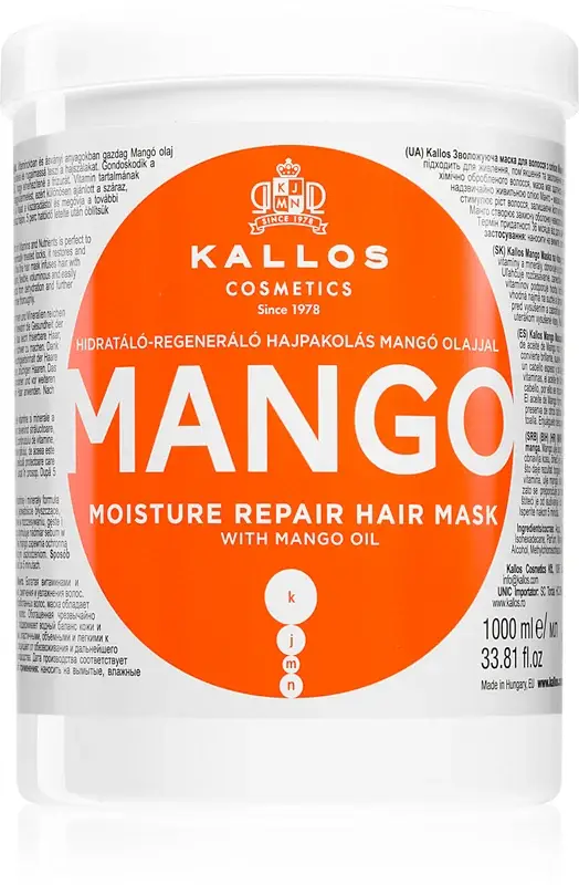 Maschera idratante con olio di mango 1000ml