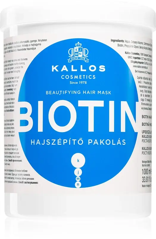 Maschera per capelli abbellente alla biotina - 1000 ml