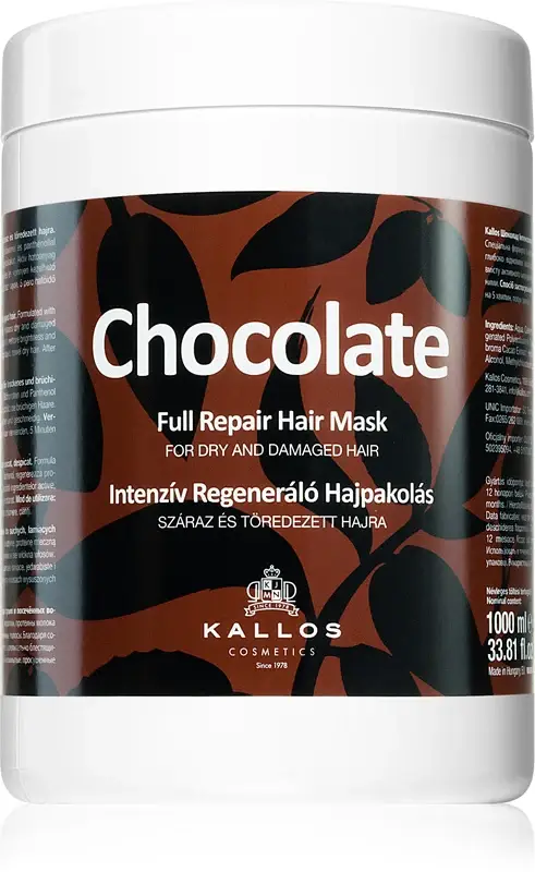 Maschera per capelli riparatrice completa al cioccolato - 1000 ml
