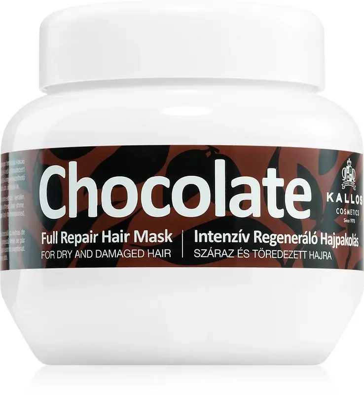 Maschera per capelli riparatrice Kallos Chocolate Fulll 275 ml
