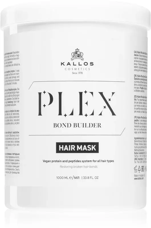 Plex Maschera Per Capelli Rigenerante Per Capelli Rovinati, Trattati Chimicamente 1000 Ml