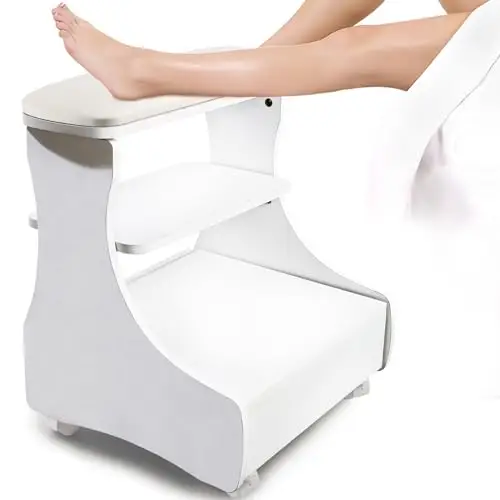 Kalolary Riposo del piede di pedicure, Piede manicure riposati con ruote in pelle di bellezza di bellezza di bellezza