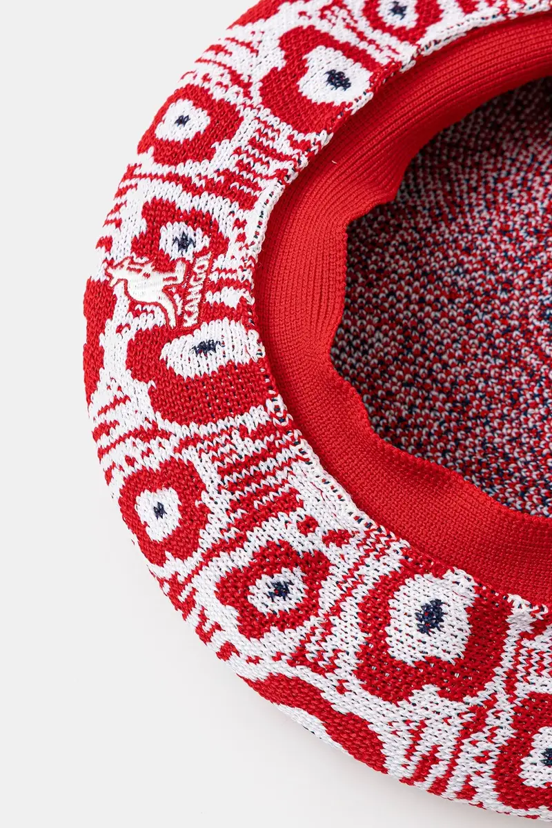 basco RETRO FLOWER colore rosso K3750.RD608 miniatura 4