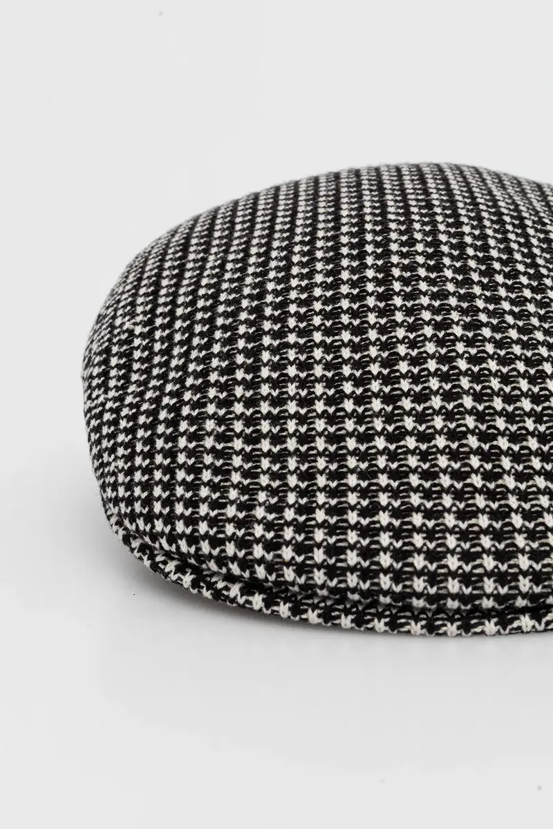 berretto alla marinara in misto lana GRID KNIT colore nero K3780.BK001 miniatura 3