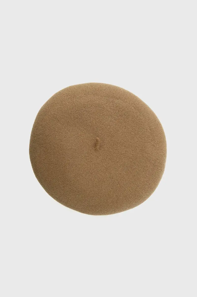 berretto basco in lana Beige miniatura 2