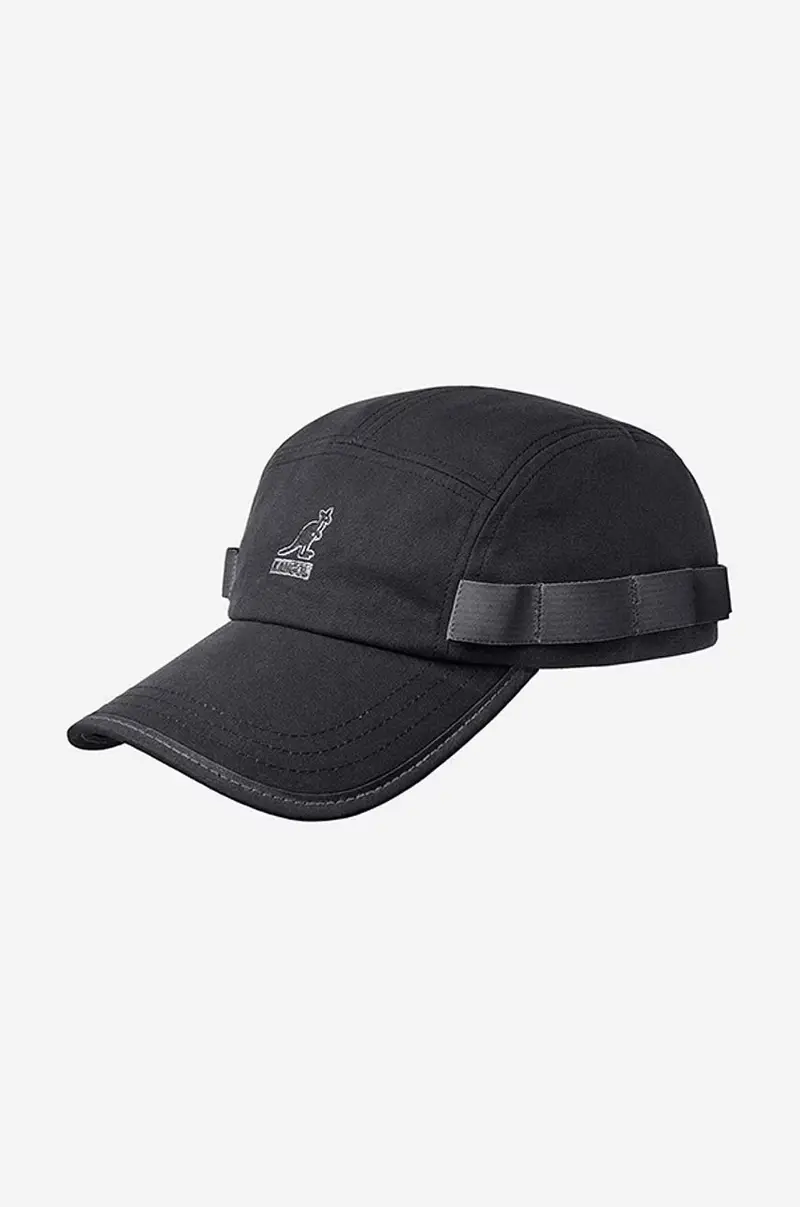 berretto da baseball in cotone Wax Utility 5 Panel Nero miniatura 2