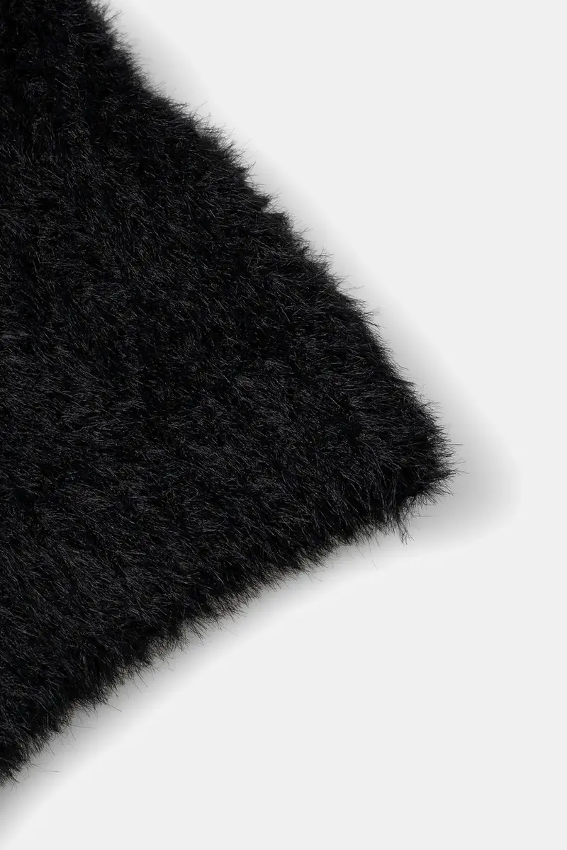 berretto FAUX FUR colore nero K3791.BK001 miniatura 3