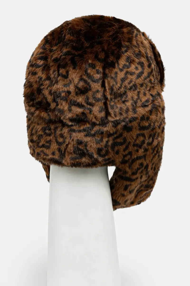 berretto Leopard Trapper Marrone miniatura 2