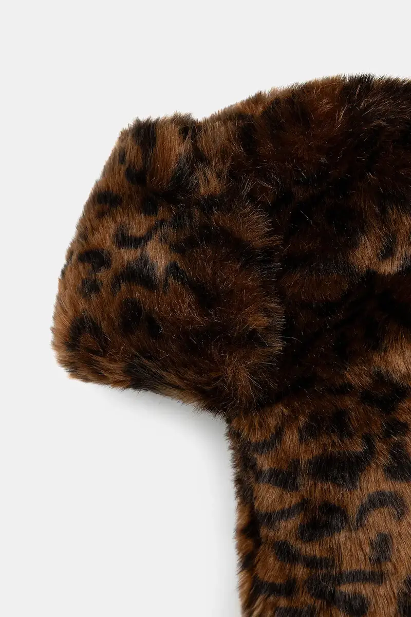 berretto Leopard Trapper Marrone miniatura 4