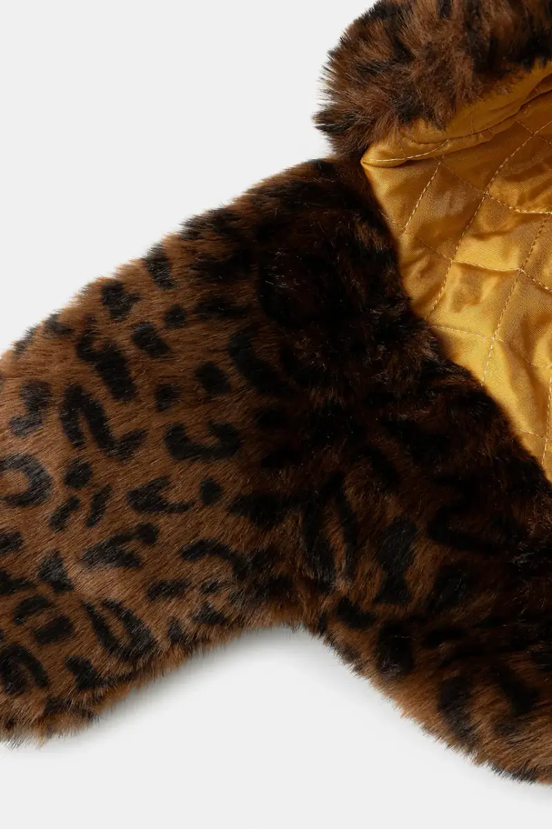 berretto Leopard Trapper Marrone miniatura 5