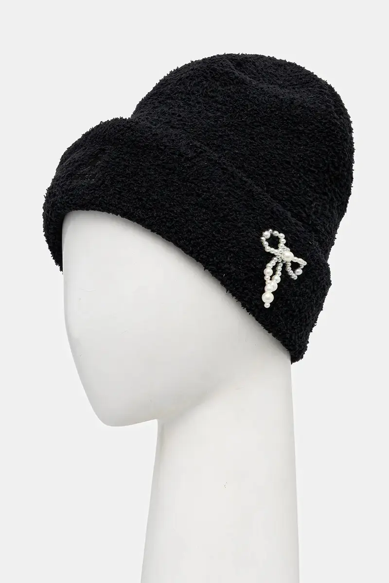 berretto PEARL BEANIE colore nero K3794.BK001 miniatura 2