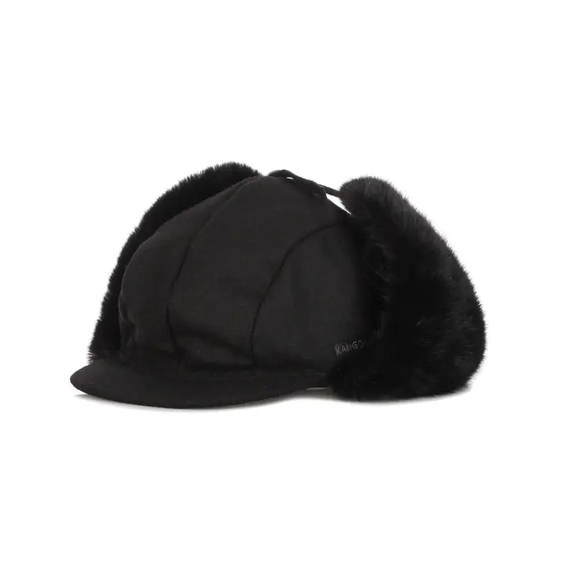 Cappello con Orecchie Uomo Wool Aviator Black/black