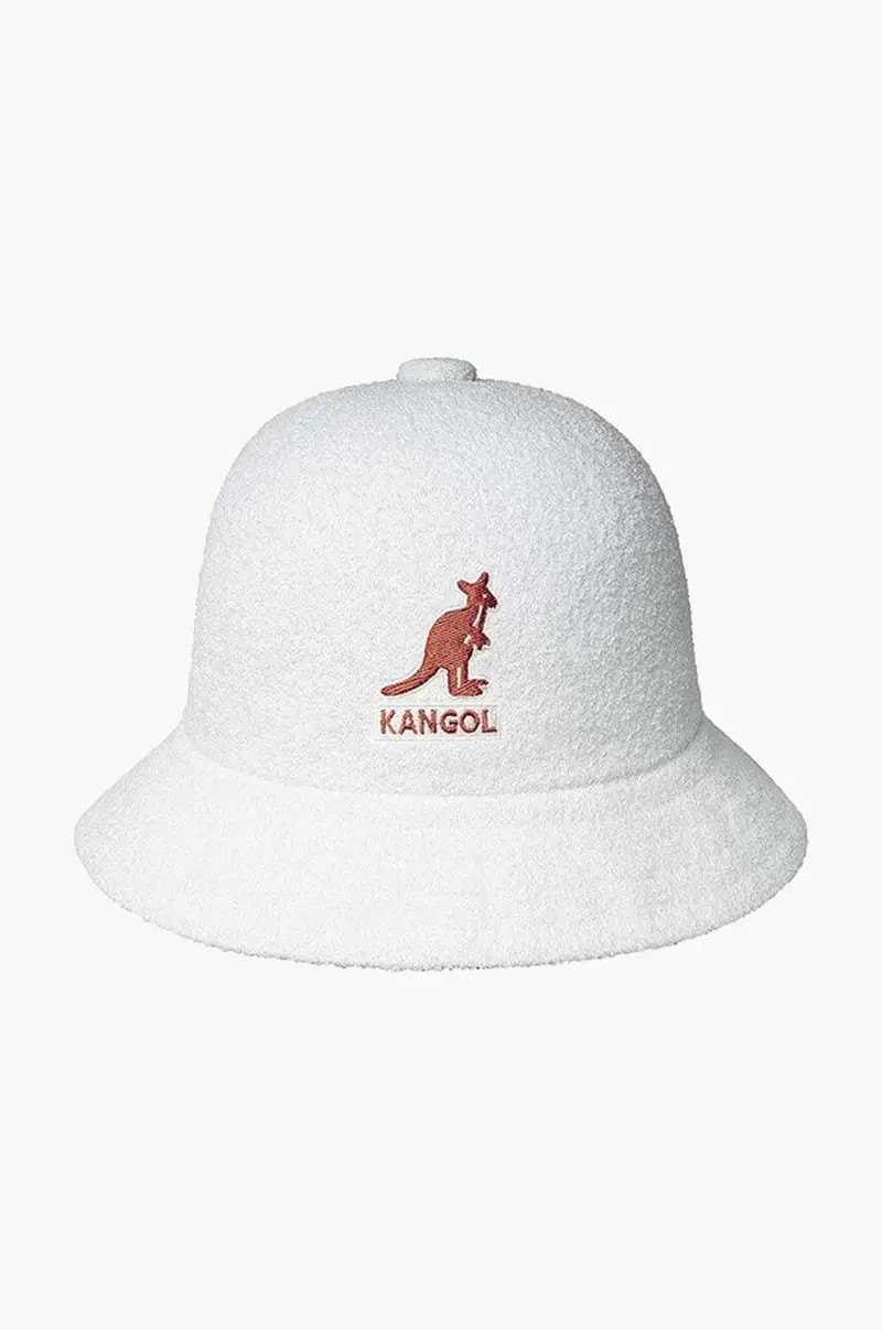 cappello Kapelusz Kangol Big Logo Casual K3407 WHITE Bianco