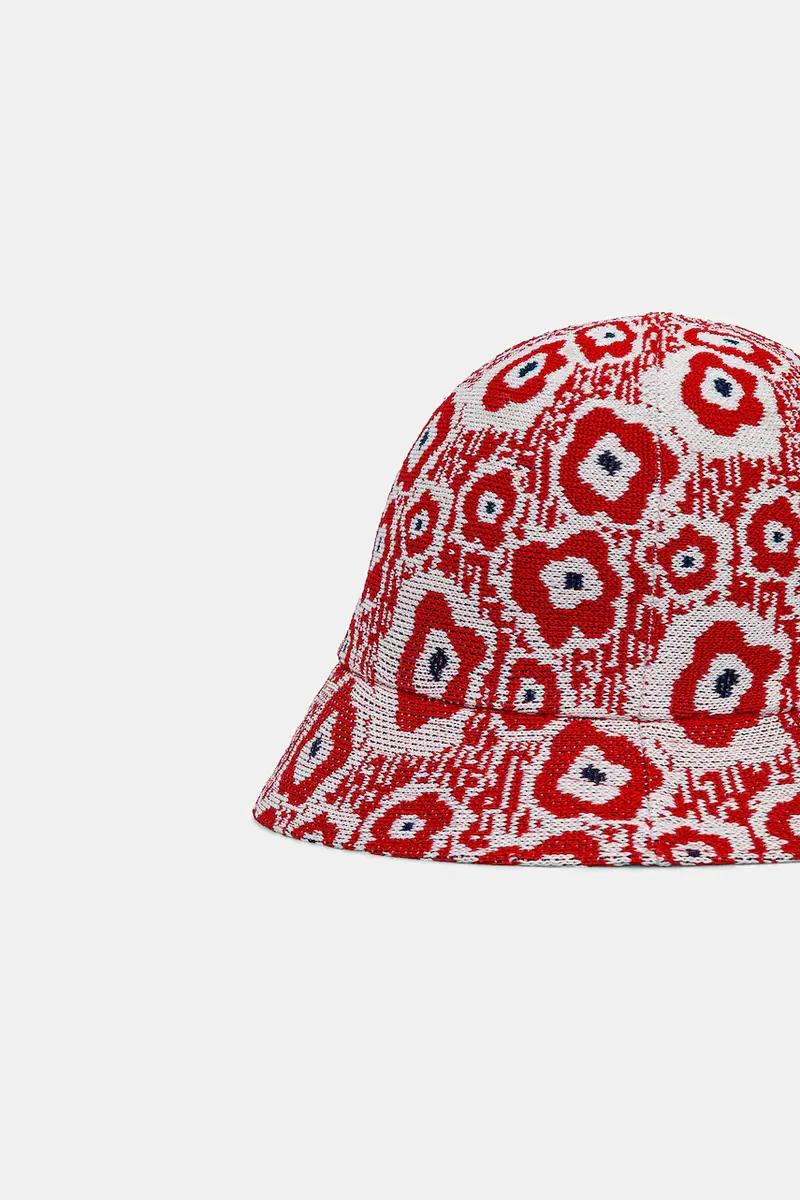 cappello RETRO FLOWER Rosso miniatura 2