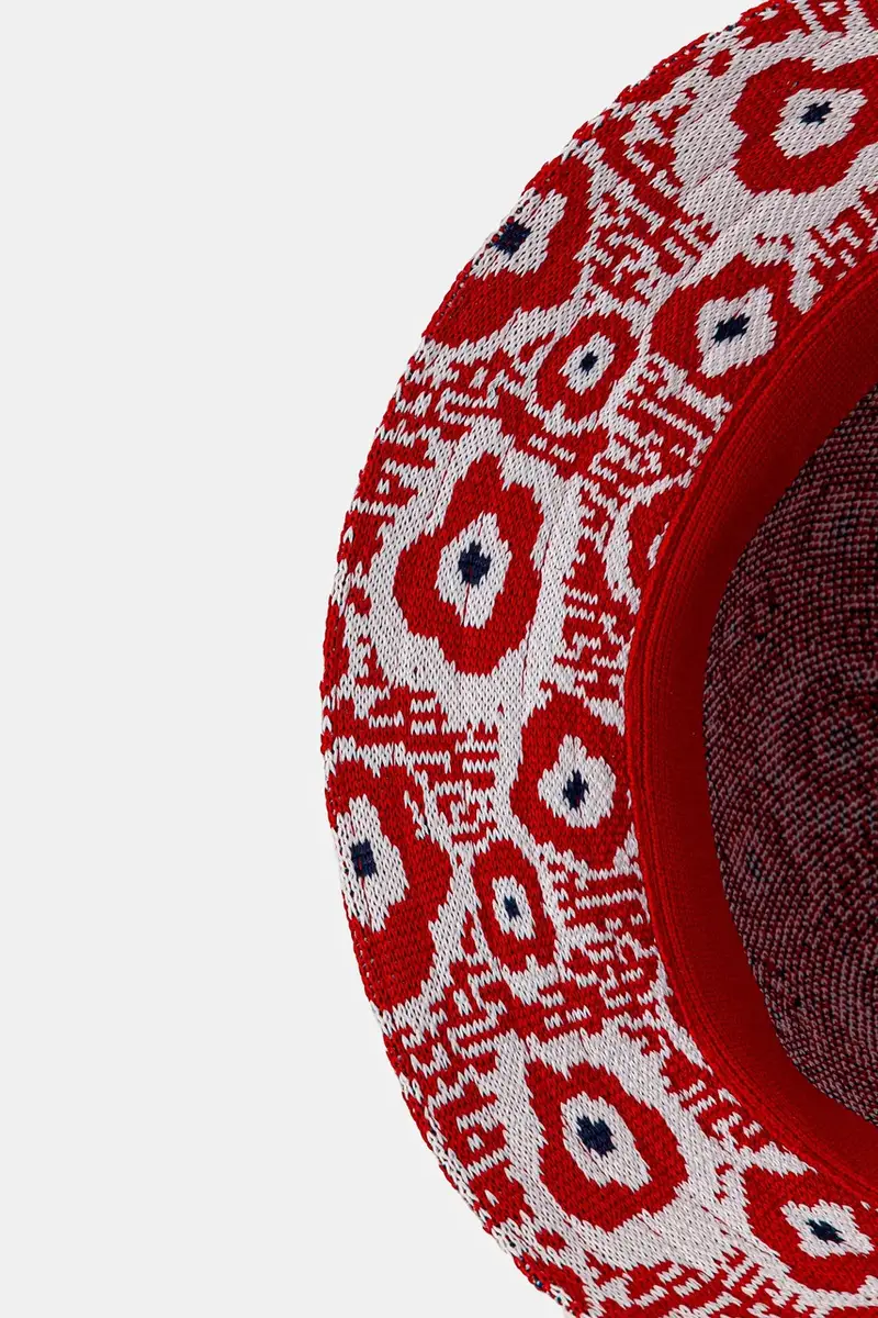 cappello RETRO FLOWER Rosso miniatura 4