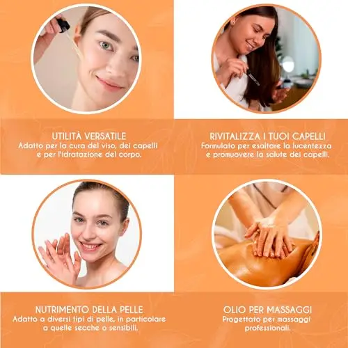 Kanzy olio di jojoba biologico spremuto a freddo, puro olio di jojoba per capelli, unghie, ciglia e sopracciglia miniatura 3