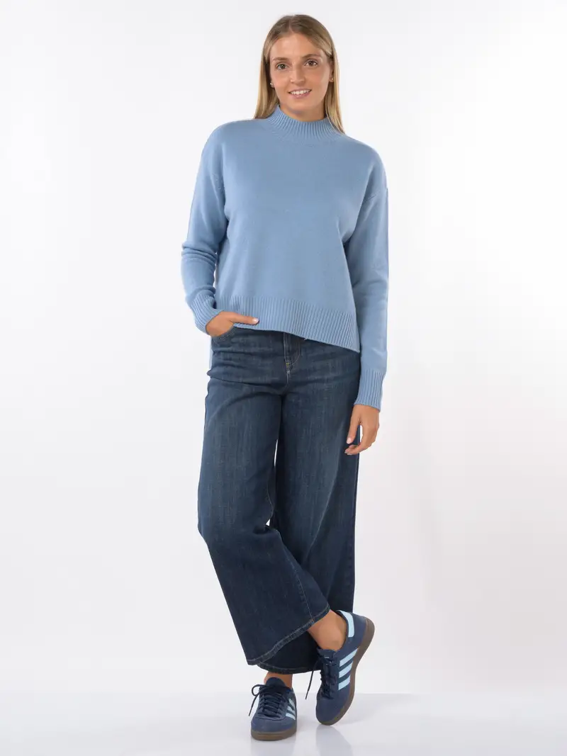 jeans da donna Kaos Jeans ampio stone washed Blu miniatura 2