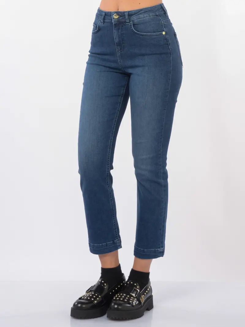 jeans da donna Kaos Jeans skinny fit con lunghezza caviglia Blu