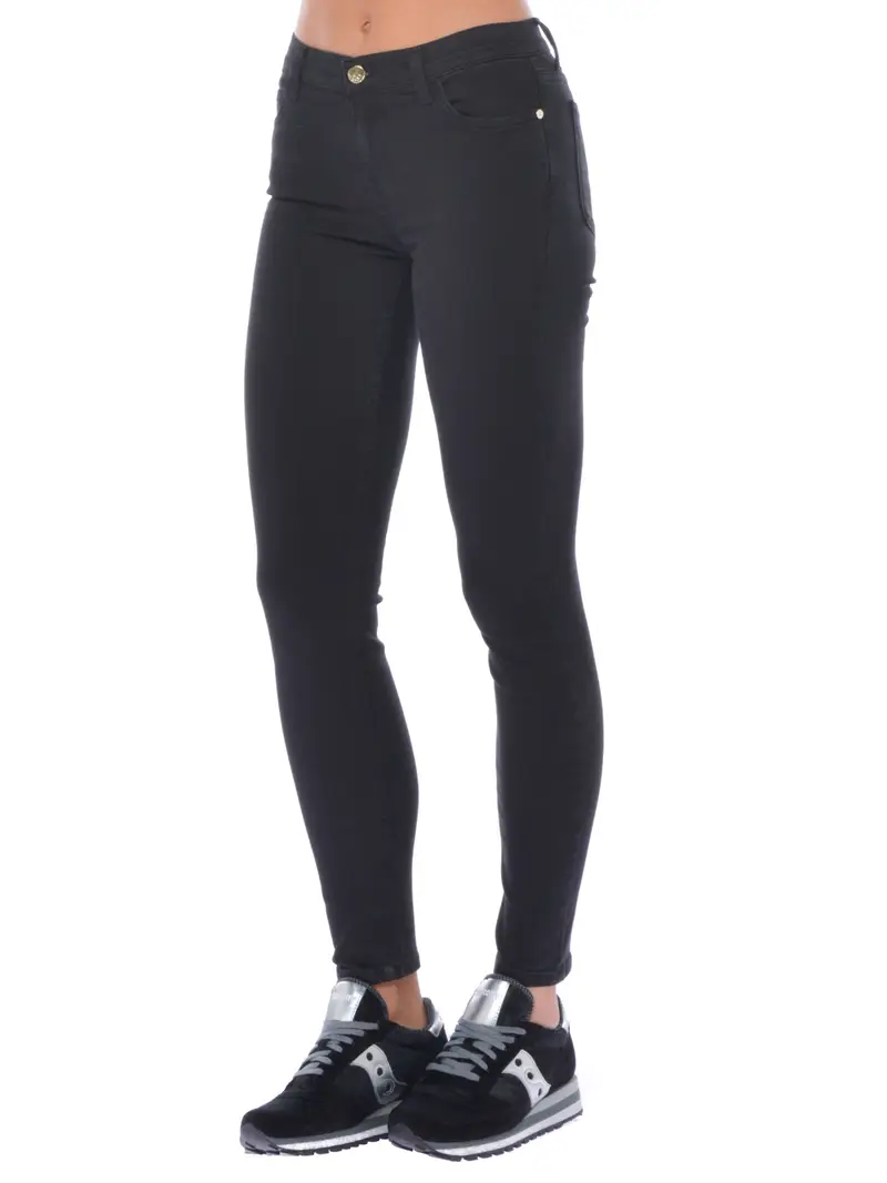 jeans donna Kaos in cotone a cinque tasche NERO miniatura 2