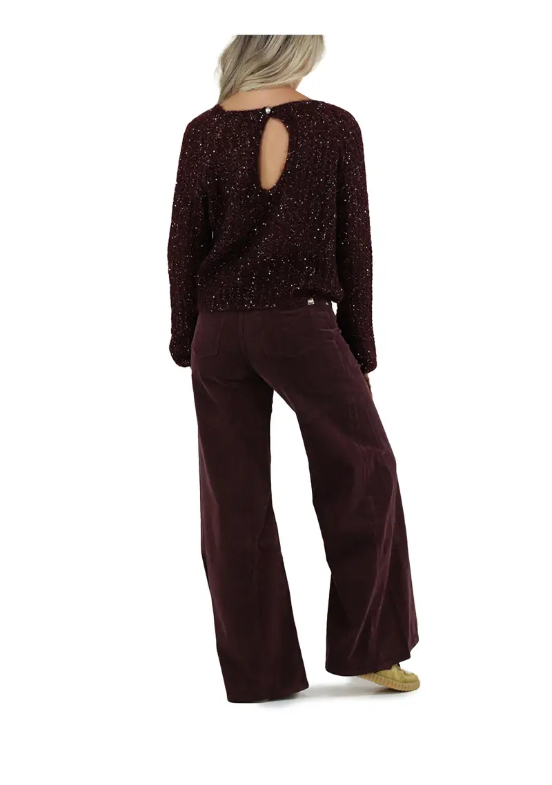 Maglia Donna Bordeaux miniatura 2