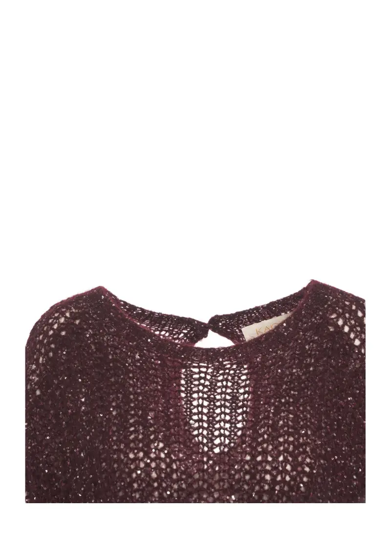 Maglia Donna Bordeaux miniatura 3