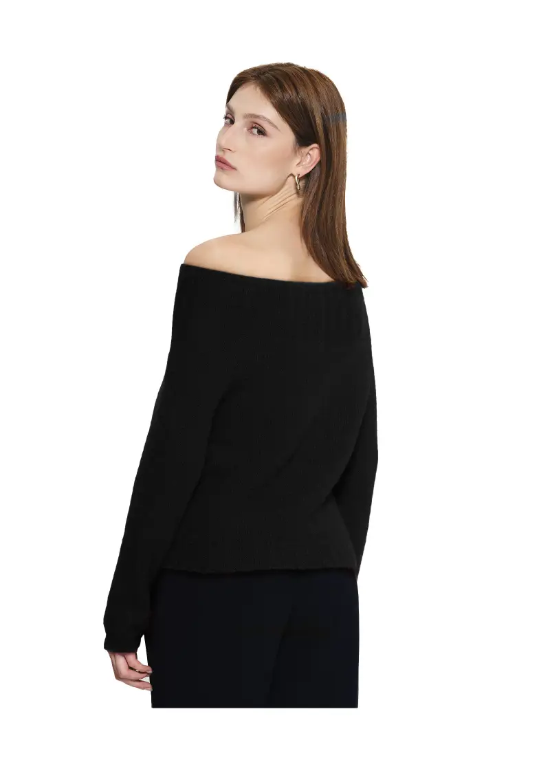 Maglia Donna Nero miniatura 3