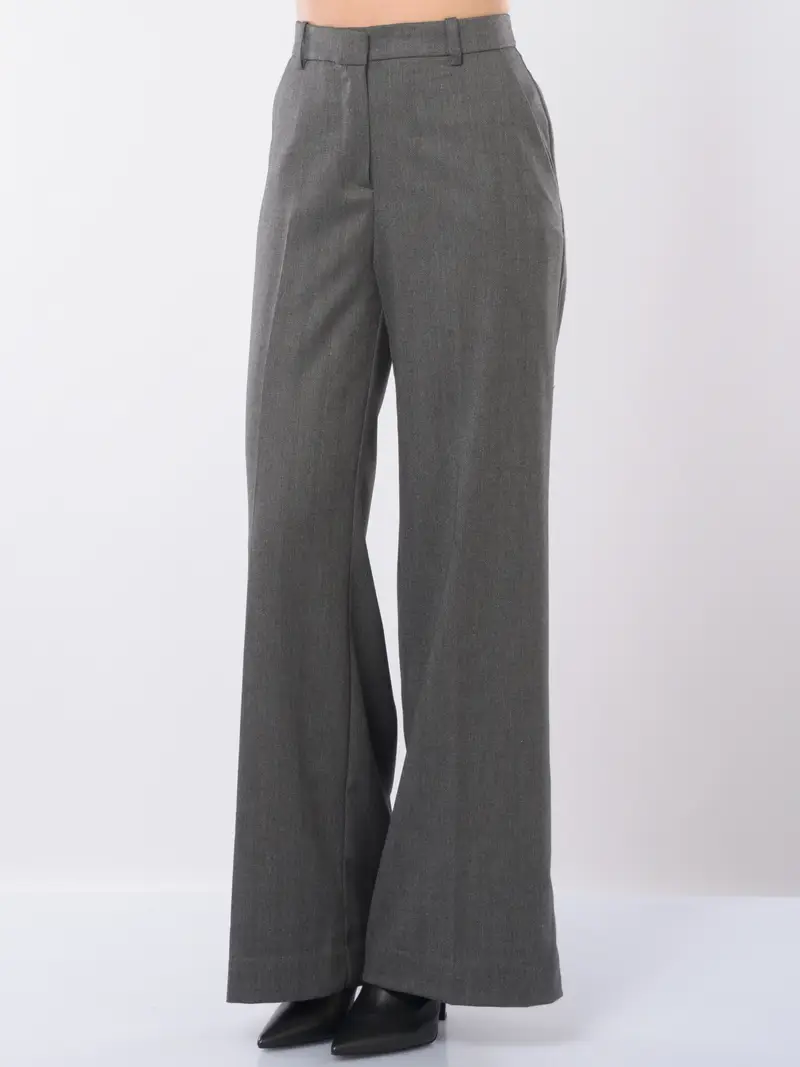 pantalone da donna Kaos ampio microrigato Grigio