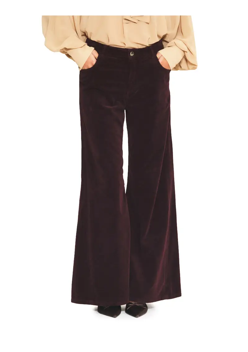 Pantalone Donna Bordeaux miniatura 3