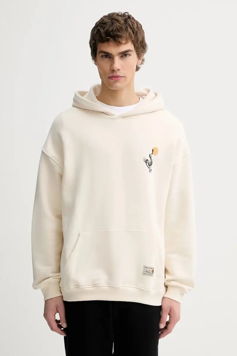 felpa in cotone Beige miniatura 4