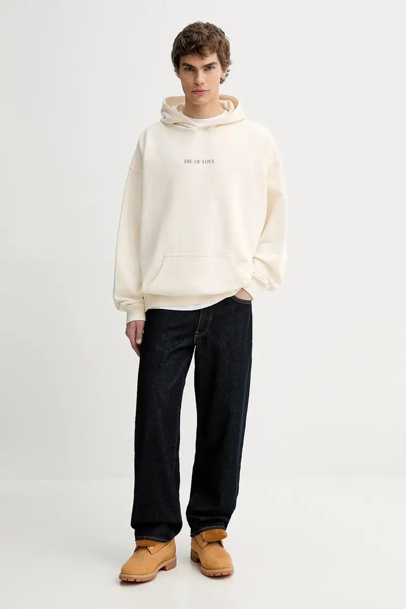 felpa in cotone Beige miniatura 4