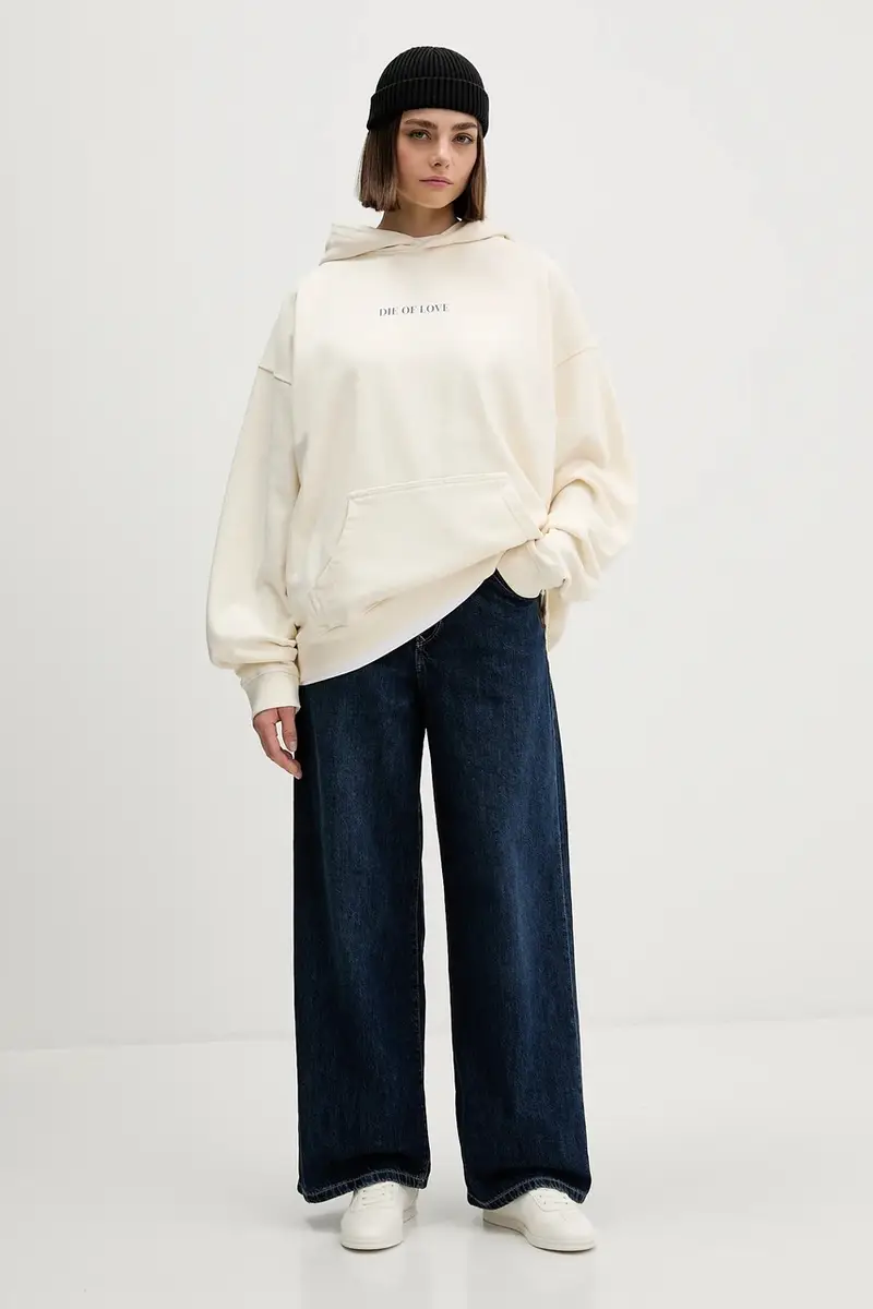 felpa in cotone Beige miniatura 5