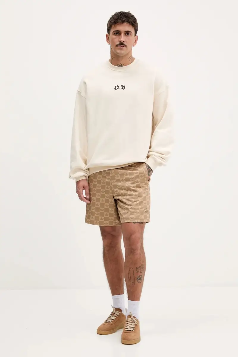 felpa in cotone colore beige AR071-01S-G002 miniatura 4