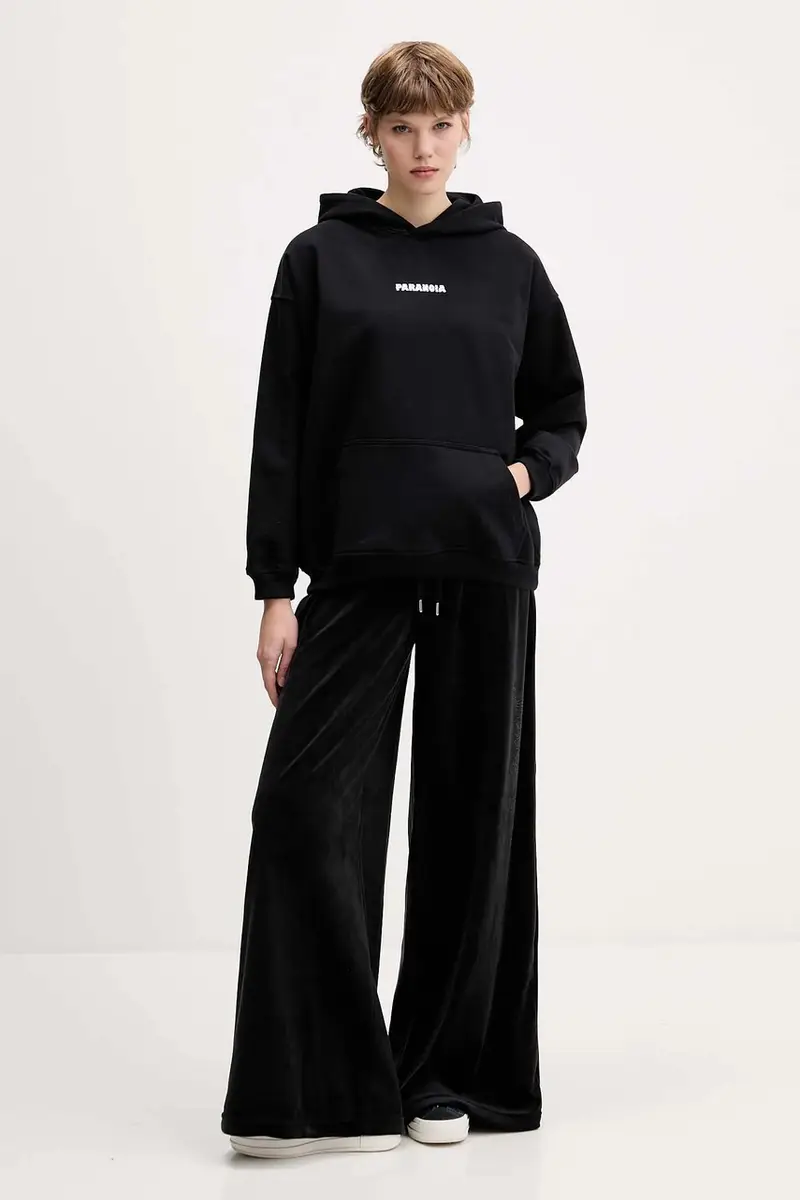 felpa in cotone colore nero con cappuccio AR017-01-M002 miniatura 4