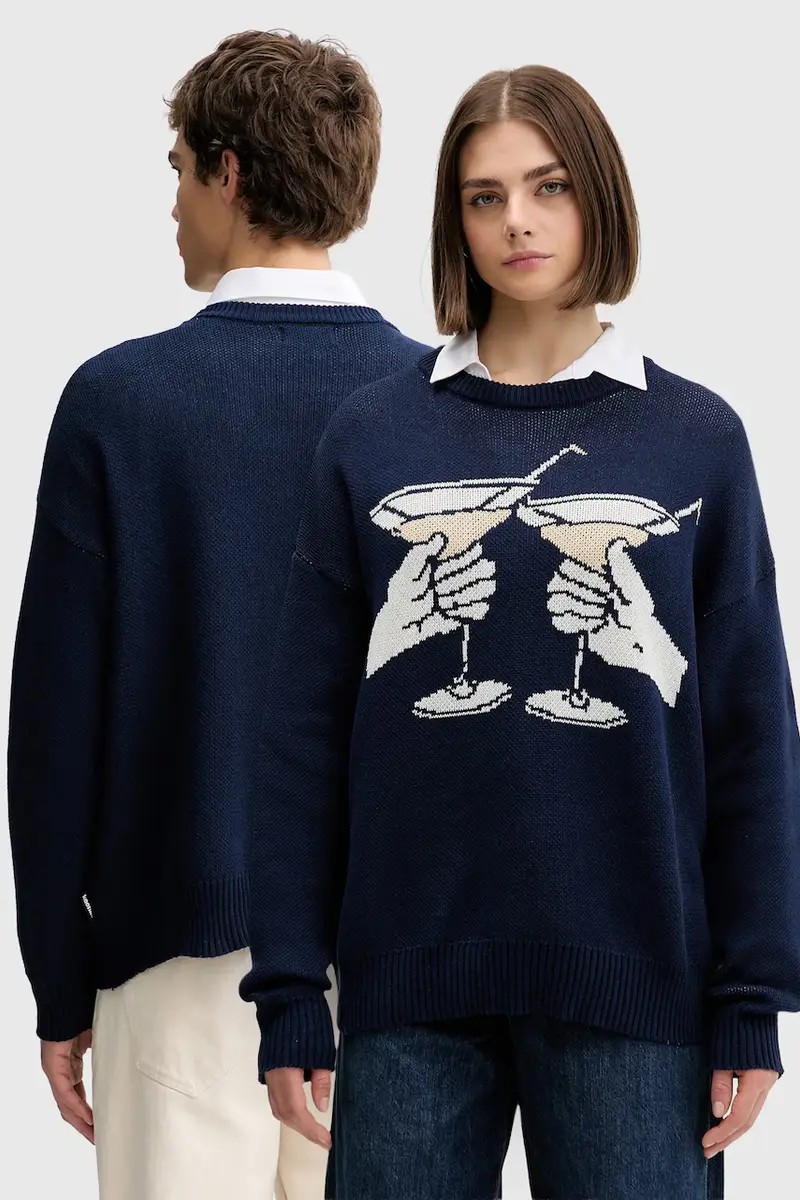 maglione in cotone Blu navy
