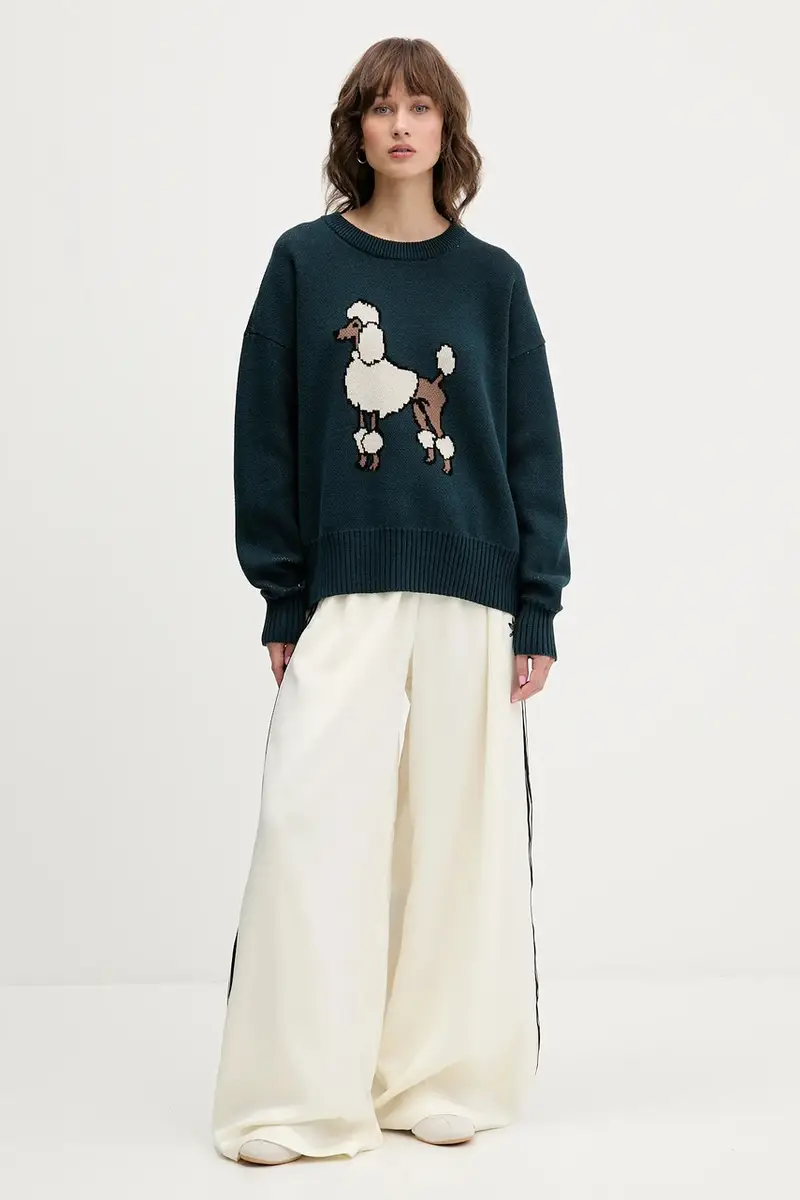 maglione in cotone colore verde AR018-01-E002 miniatura 4