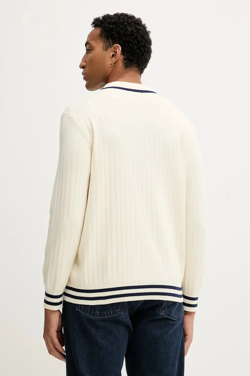 maglione in cotone uomo colore beige AR013-01-E002 miniatura 3