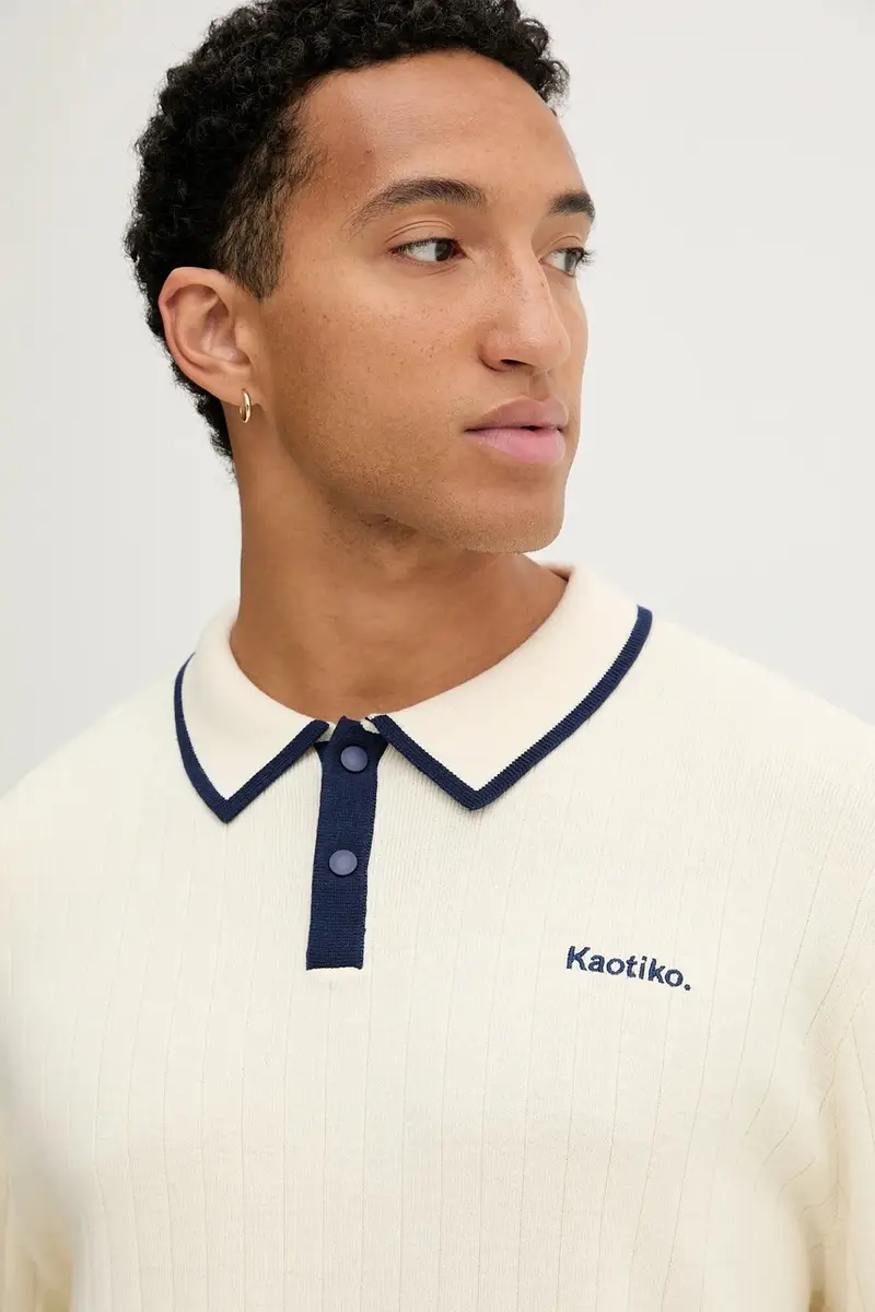 maglione in cotone uomo colore beige AR013-01-E002 miniatura 4