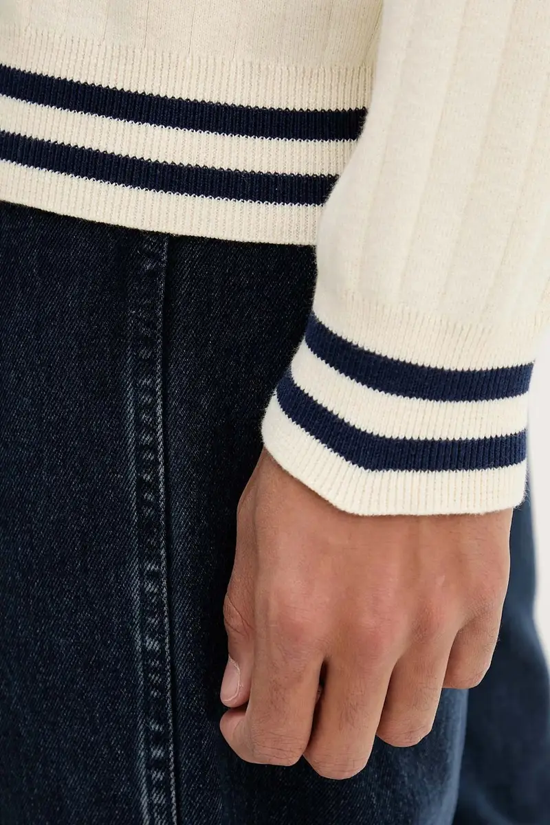 maglione in cotone uomo colore beige AR013-01-E002 miniatura 5