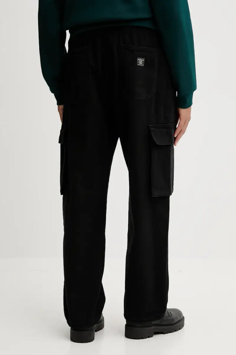 pantaloni in cotone colore nero AR010-01-K002 miniatura 5