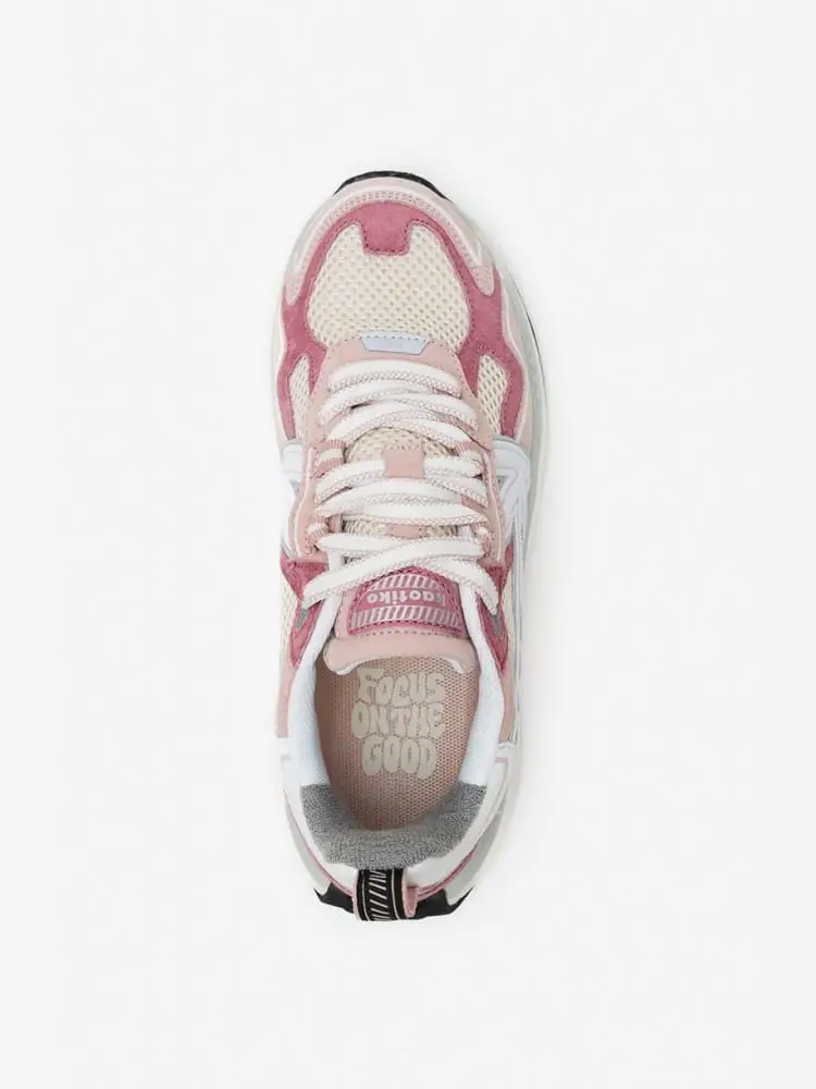 sneakers donna detroit tech beige e rosa miniatura 2